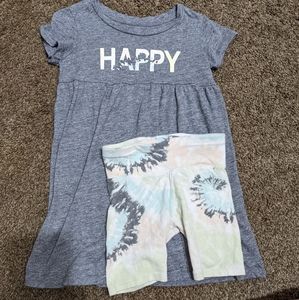 Girls 5T dress with bike shorts